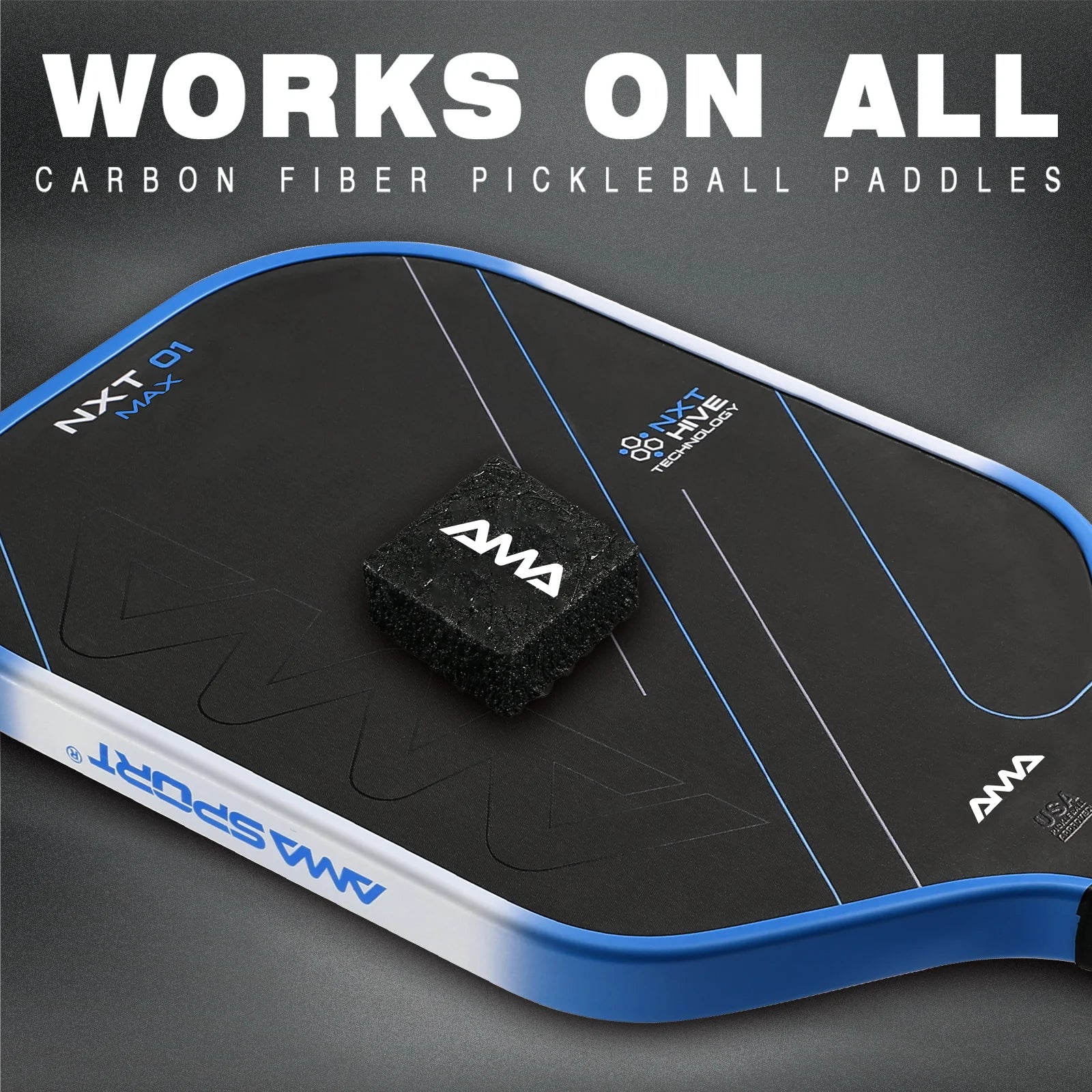 AMASPORT Pickleball Paddle Eraser Rubber Cleaner Erase Stain & Scratche Durable Effective Cleaning Pickleball Racket Accessories